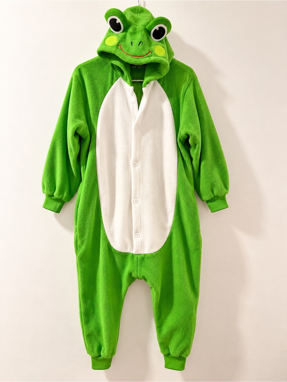 Green Frog Kids Onesie Costume Kigurumi Hooded Fleece Pajamas